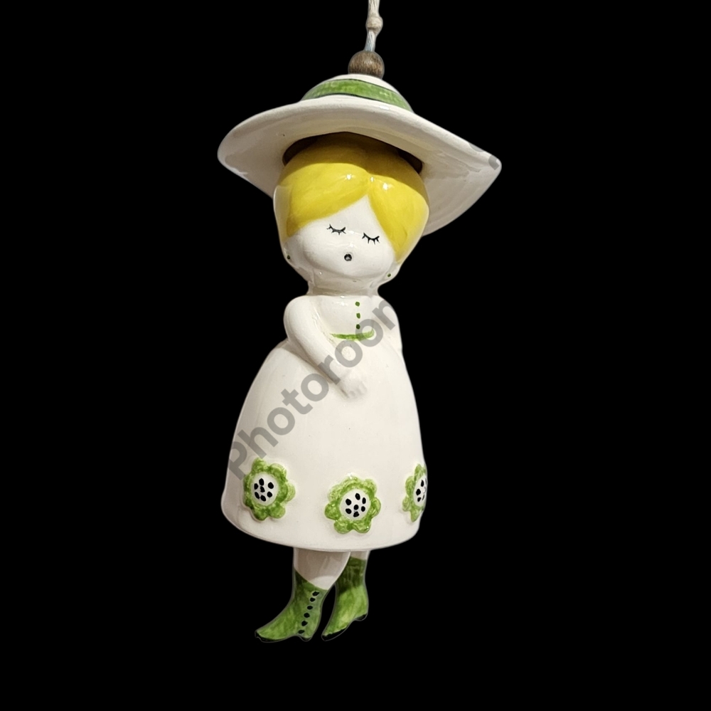 Porcelain Charming Girl Wind Chime/Bell